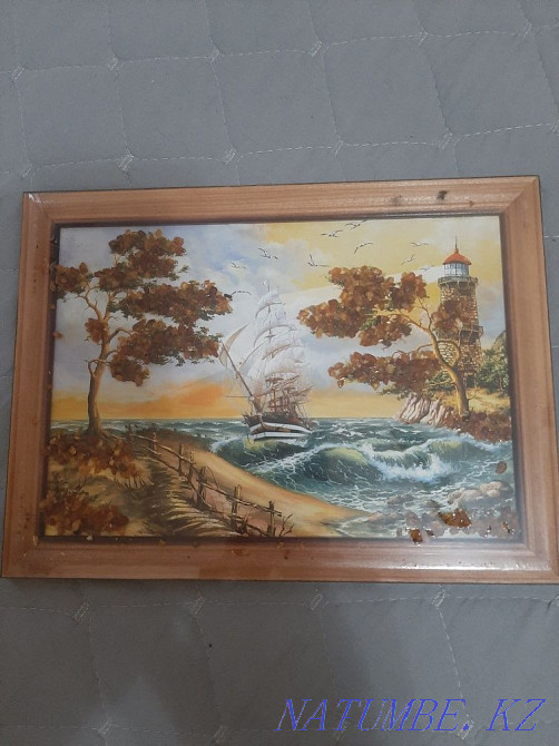 Картина с янтарем 170 х 230 мм Алматы - изображение 1