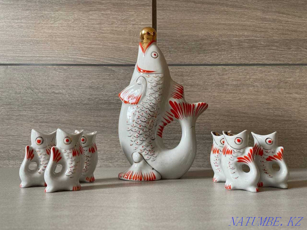 Фарфоровый набор "Семейство карпов", СССР Алматы - изображение 6