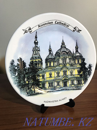 A set of souvenir plates with views of Almaty Almaty - photo 2