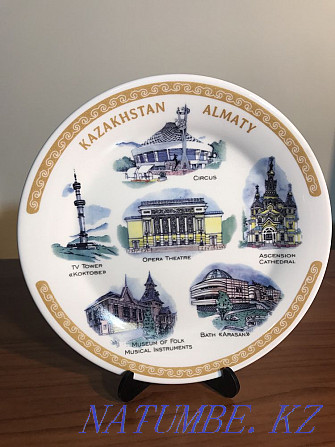 A set of souvenir plates with views of Almaty Almaty - photo 4