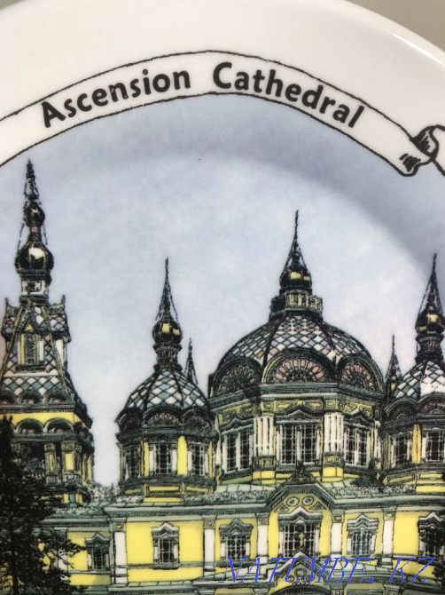 Сувенирная тарелка виды алматы Алматы - изображение 2