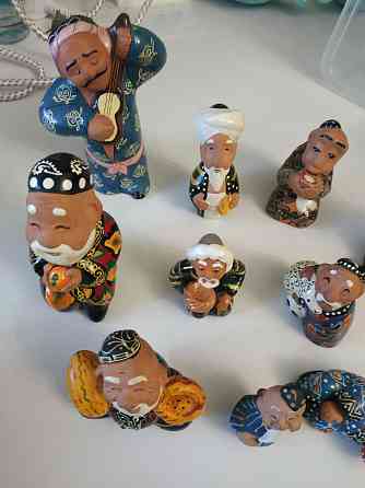 Статуэтки глиняные с глазурью Алматы