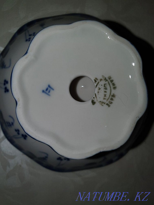 Gzhel varennitsa with a handmade spoon Almaty - photo 1