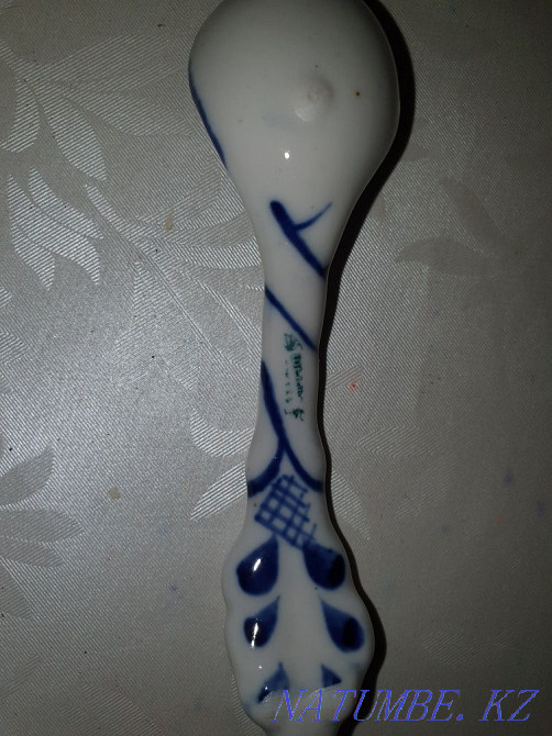 Gzhel varennitsa with a handmade spoon Almaty - photo 2