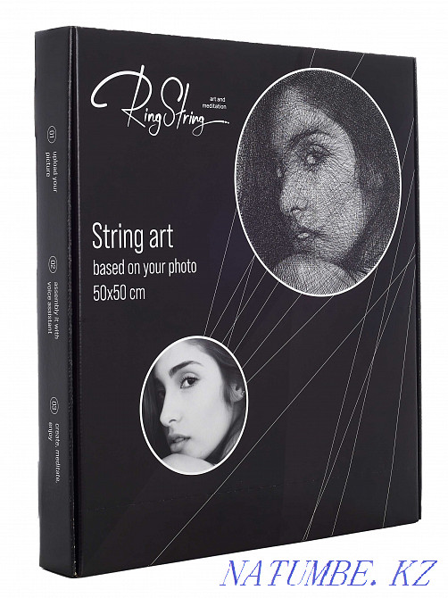 Картина из нитей по твоей фотографии RINGSTRING Алматы - изображение 1