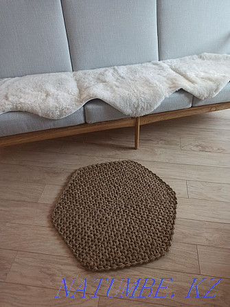 Round jute rug Almaty - photo 4