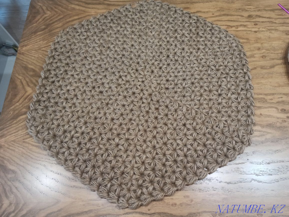 Коврик из джута круглый Алматы - изображение 1