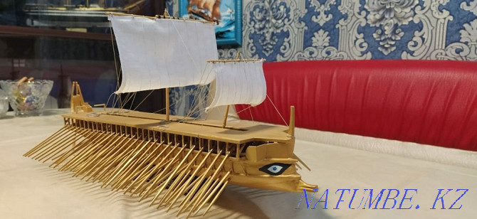 Wooden ship model "GREEK TRIREME" Almaty - photo 1