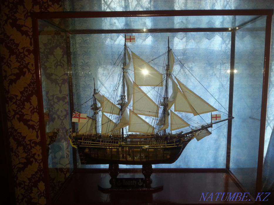 Продается деревянная модель корабля «Баунти» ручной работы. Алматы - изображение 1
