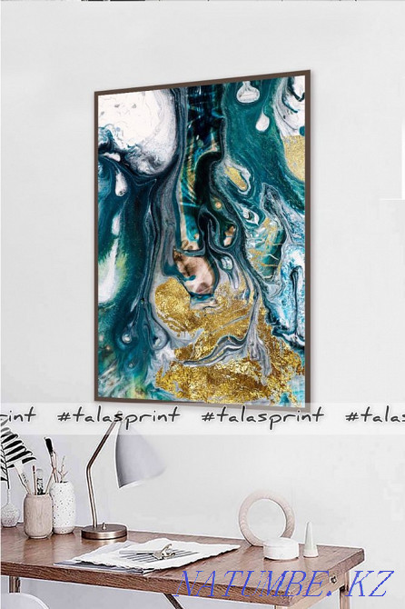 Интерьерные картины Модульные картины холст абстракций Алматы - изображение 6