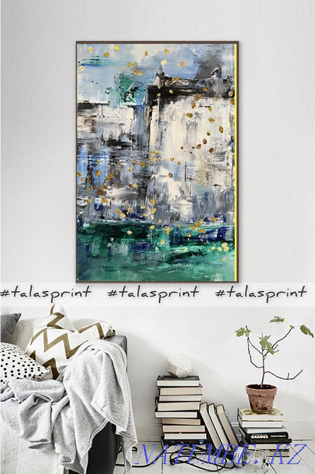 Интерьерные картины Модульные картины холст абстракций Алматы - изображение 7