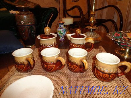 Сервиз керамический кофейный не полный Алматы - изображение 1