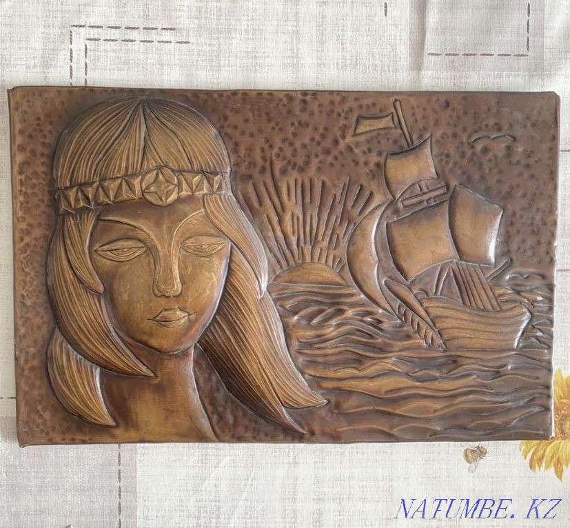 Чеканка винтаж ручная работа Алматы - изображение 1