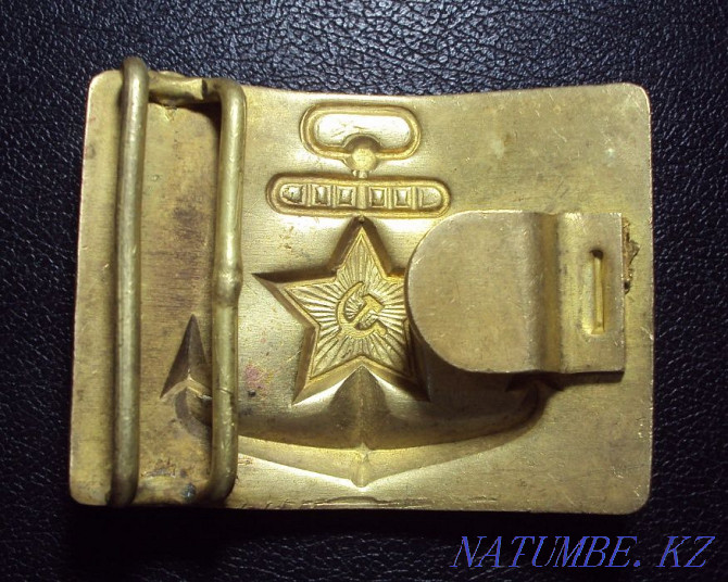 Sea buckle Navy USSR DMB 1. Almaty - photo 2