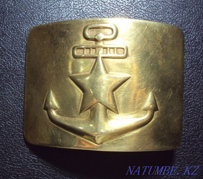 Sea buckle of the Navy of the USSR DMB. Almaty - photo 1