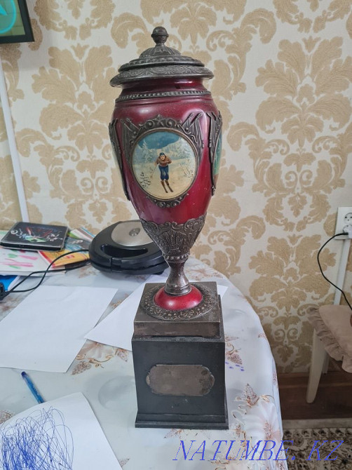 Продам кубок каз ссср 1950 годов. Эмаль посеребреныий. Алматы - изображение 1