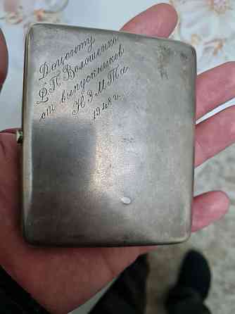 Продам портсигар серебро 19 век 84 пробы. Алматы