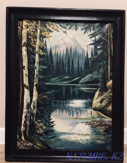 Картина «Горное озеро» Исмагулов С.У., 1998год Алматы - изображение 1