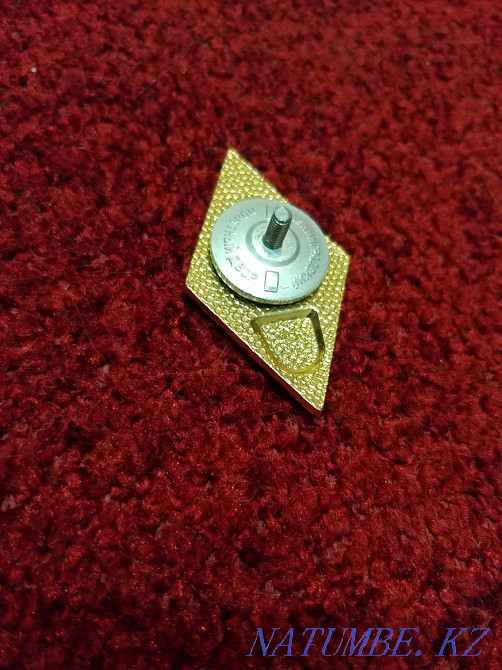 USSR engineering badge Almaty - photo 2