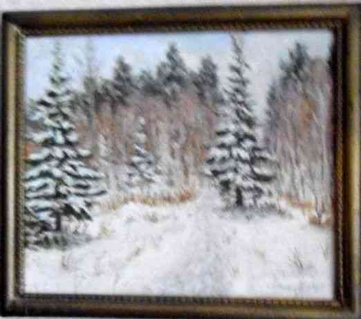 Две картины "Зима в России" Almaty