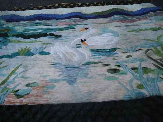 Панно Гобелен Ручная работа пара лебедей - ЛЮБОВЬ символическая Almaty
