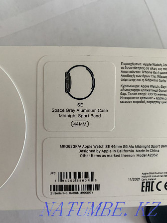 Apple Watch SE space gray 44mm Ust-Kamenogorsk - photo 3