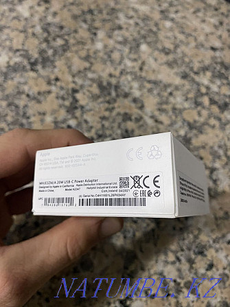 APPLE ORIGINAL ADAPTER 20W қуат көзінің C типті зарядтау адаптері  Өскемен - изображение 3