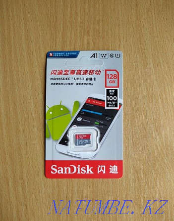 Selling a new memory card Sandisk microSD 128 GB Ust-Kamenogorsk - photo 1