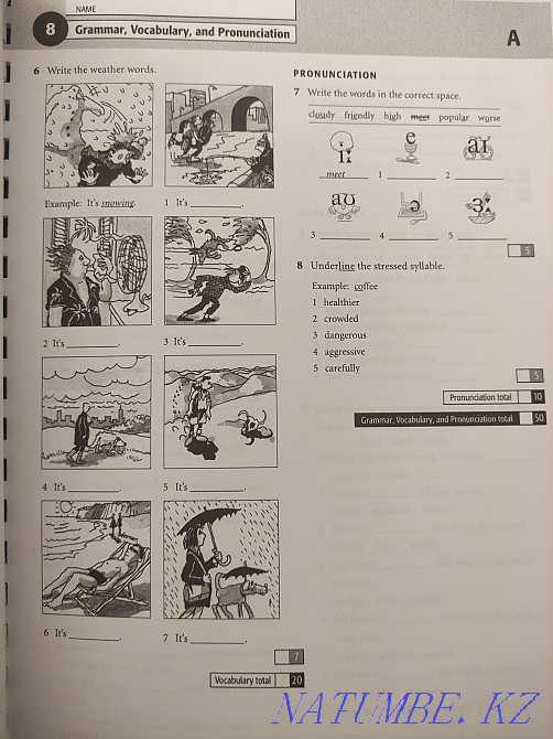 Collection book of tests, new English file OXFORD, ELEMENTARY TEST Booklet Almaty - photo 2