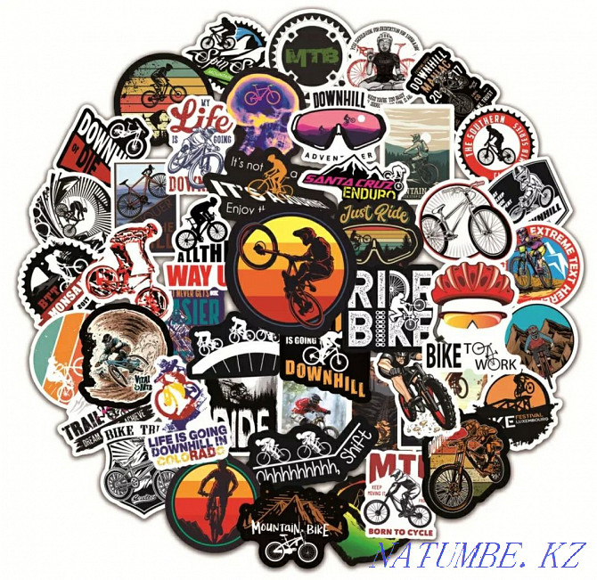 Stickers High quality vinyl stickers 60 pieces Almaty - photo 4