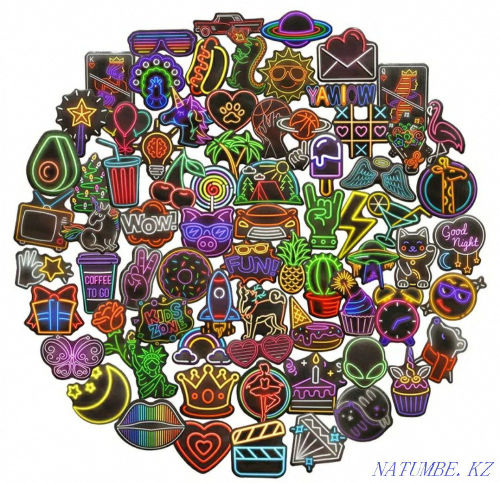 Stickers High quality vinyl stickers 60 pieces Almaty - photo 8