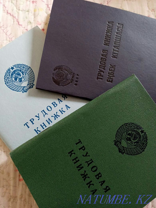 Soviet 1966.73, 74 original new work books Almaty - photo 1