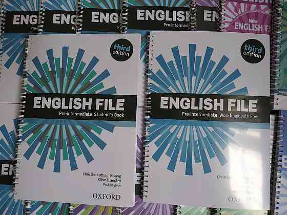 English File 3rd edition, New English File 2 edition все уровни Алматы