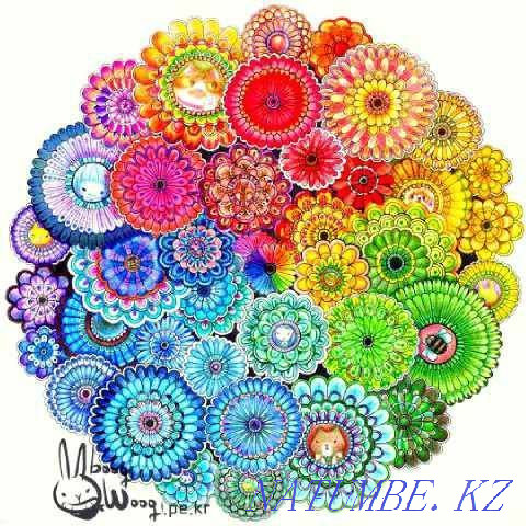 Coloring antistress Secret Garden in a set of 4 books Almaty - photo 1