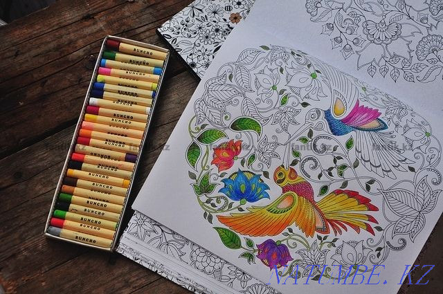 Coloring antistress Secret Garden in a set of 4 books Almaty - photo 3