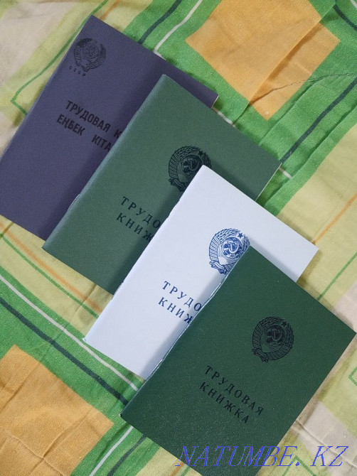 Labor books of the Soviet sample, original, I will select by number. Almaty - photo 1