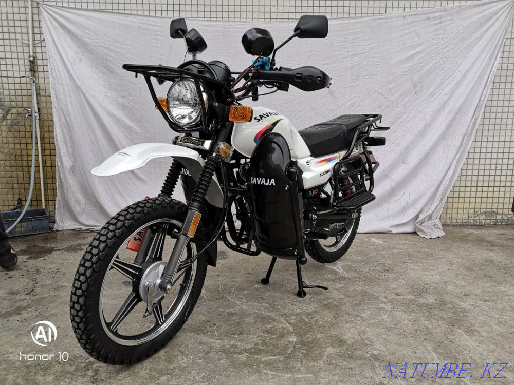 Motorcycle SAVAJA 200 cm3. Helmet, may, mafon, alarm Atyrau - photo 1