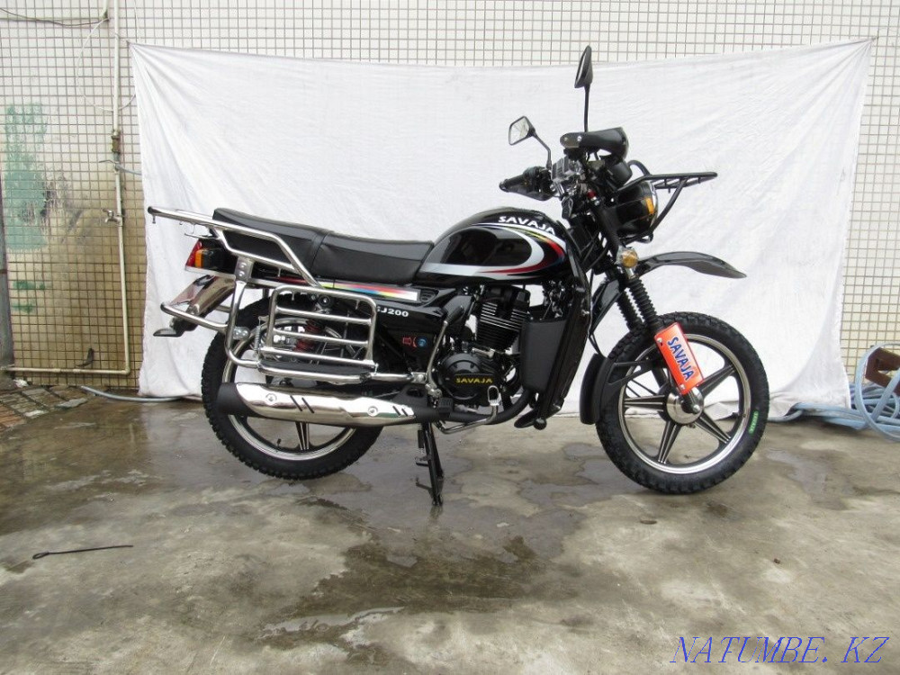 Motorcycle SAVAJA 200 cm3. Helmet, may, mafon, alarm Atyrau - photo 6