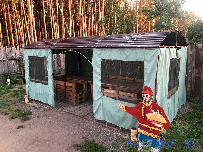 REST IN NATURE. Arbor (20 people) in the forest for relaxation (and a mini house) Kostanay - photo 12