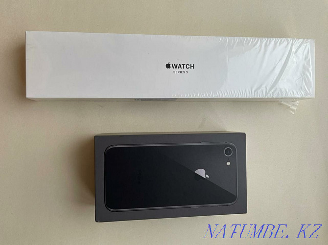 Продам iPhone 8-64gb и apple watch 3-38mm 90000тг Нуркен - изображение 1