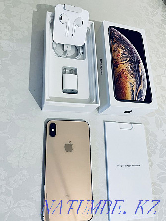 Iphone XS Max 256 Gold(1 хозяйн),состояние идеал,не вскрывался Астана - изображение 1