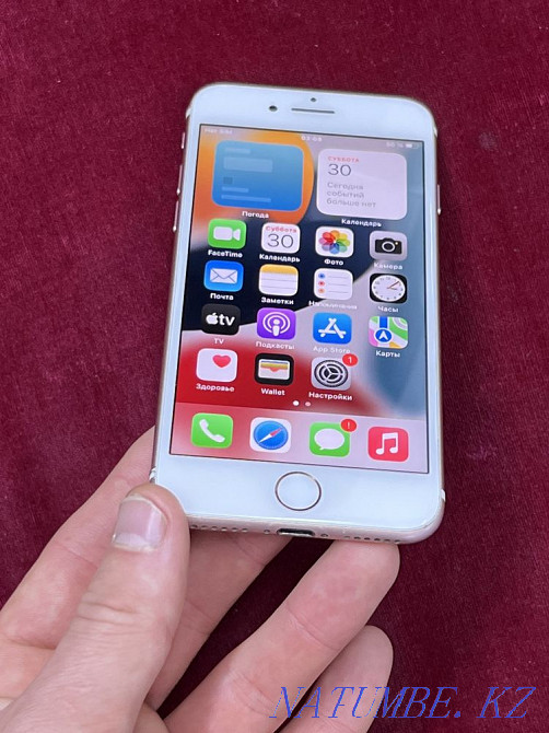 Iphone 7 128G 4G LTE battery capacity 73% delivery yes Almaty - photo 1