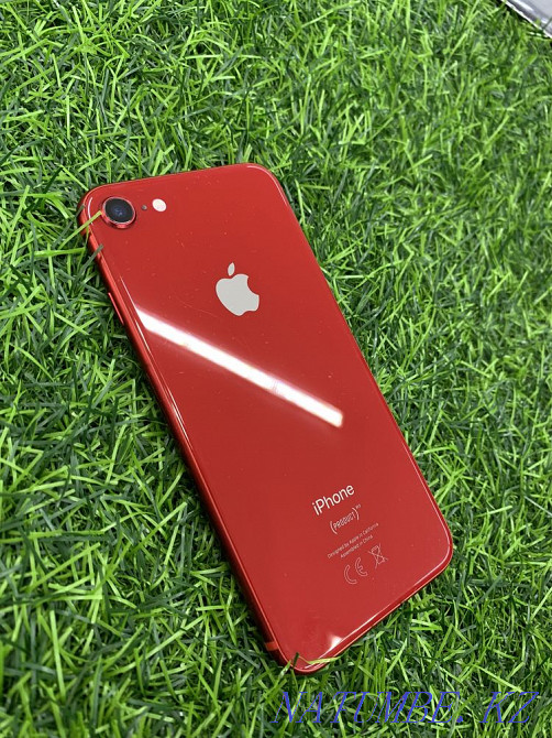 iPhone 8 RED 64GB excellent condition battery 100% final 75k Shymkent - photo 3