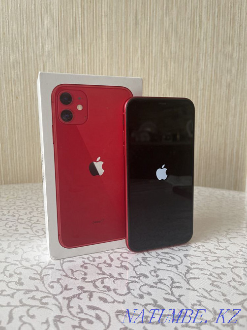 iPhone 11, 64GB. red. Almaty - photo 1