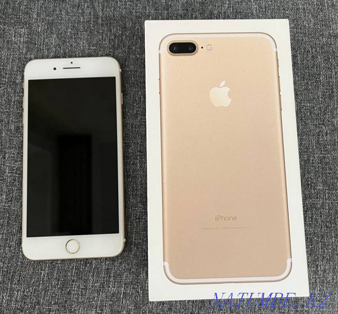 iPhone 7 plus золотистого цвета Петропавловск - изображение 1