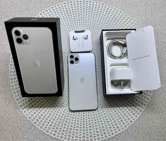 iPhone 11 Pro Max Dual 2 Sim (256Gb) Silver. Almaty