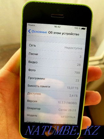 Iphone 5C 16 GB (Green)! Астана - изображение 7