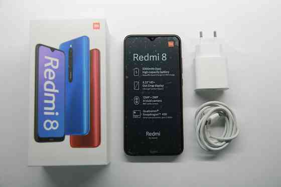 Xiaomi Redmi 8 black 4/64 Полный комплект, идеальное состояние. Алматы