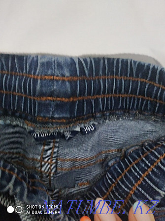 Ақ футболка және жаңа сапалы джинсы шорт 8-9 жас.  Алматы - изображение 4