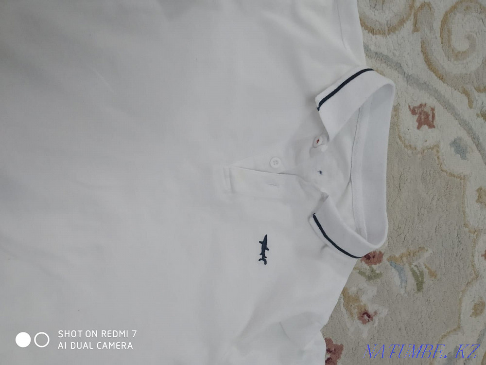 White T-shirt and new quality denim shorts 8-9 years. Almaty - photo 5